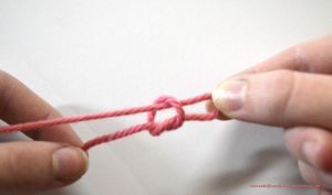 Pulling yarn
